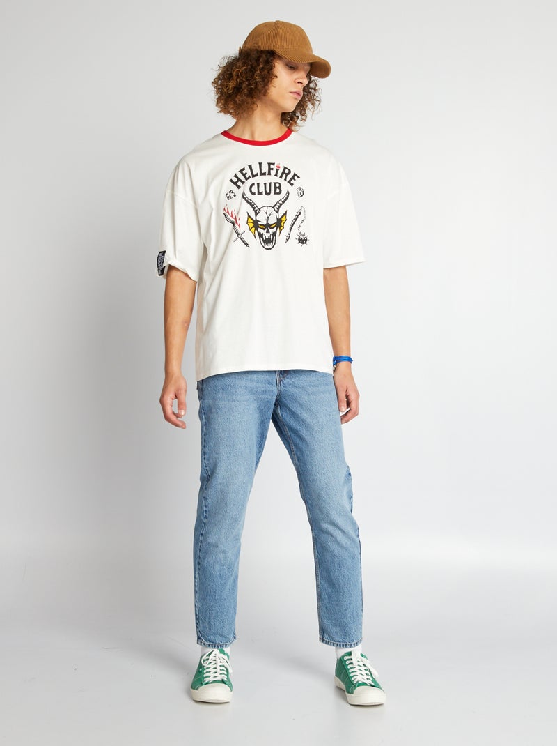 T-shirt 'Stranger Things' in jersey BIANCO - Kiabi