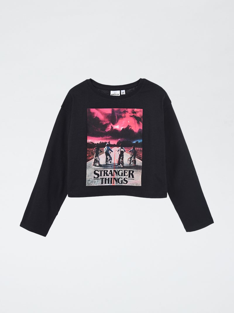 T-shirt 'Stranger Things' Nero - Kiabi
