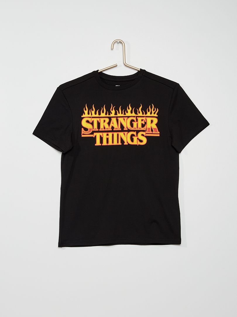 T-shirt 'Stranger Things' Nero - Kiabi