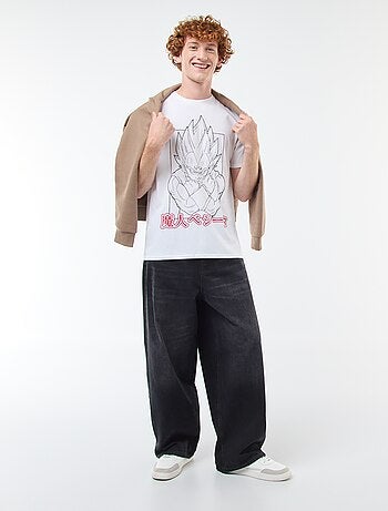 T-shirt 'Sun city' 'Dragon ball z' in cotone