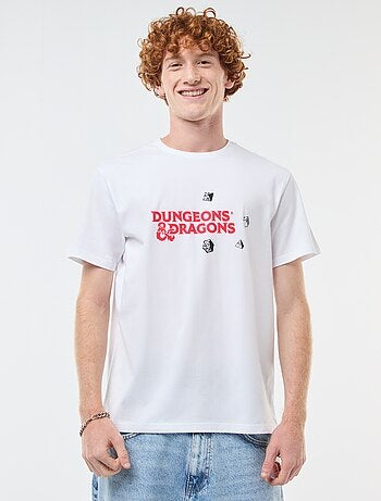T-shirt 'Sun city' 'Dungeons & dragons' in cotone