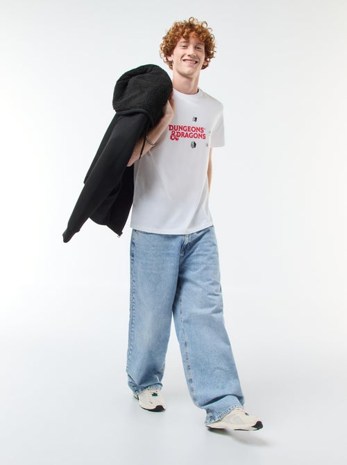 T-shirt 'Sun city' 'Dungeons & dragons' in cotone - Kiabi