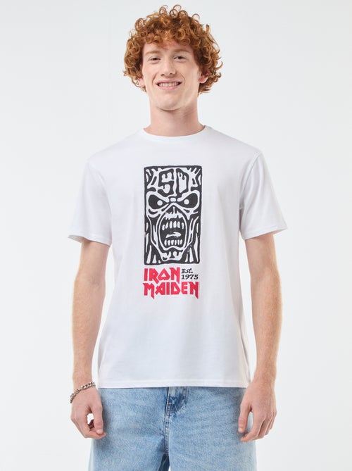T-shirt 'Sun city' 'Iron Maiden' in cotone - Kiabi