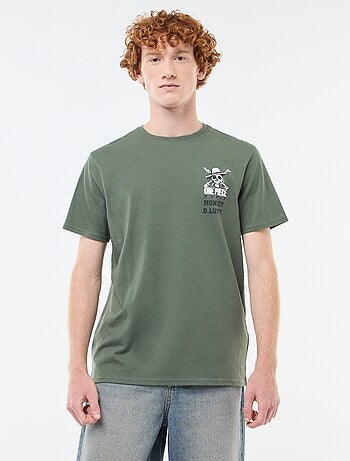 T-shirt 'Sun city' 'One piece' in cotone