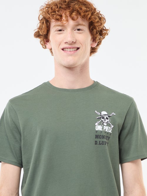 T-shirt 'Sun city' 'One piece' in cotone - Kiabi