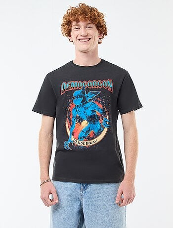 T-shirt 'Sun city' 'Stranger things' 'Netflix' in cotone