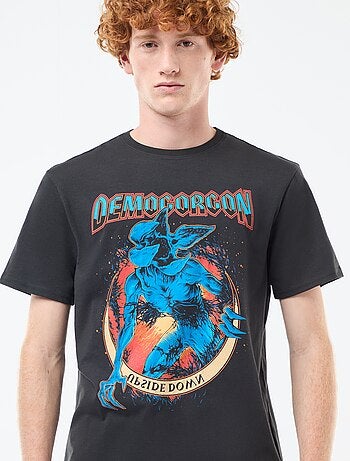 T-shirt 'Sun city' 'Stranger things' 'Netflix' in cotone