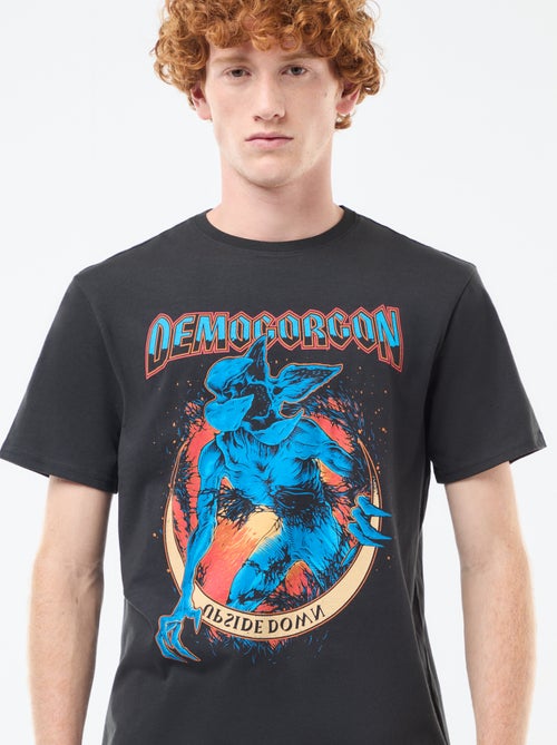 T-shirt 'Sun city' 'Stranger things' 'Netflix' in cotone - Kiabi