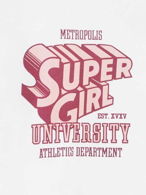 T-shirt 'Supergirl' 'DC Comics' a maniche lunghe - Kiabi