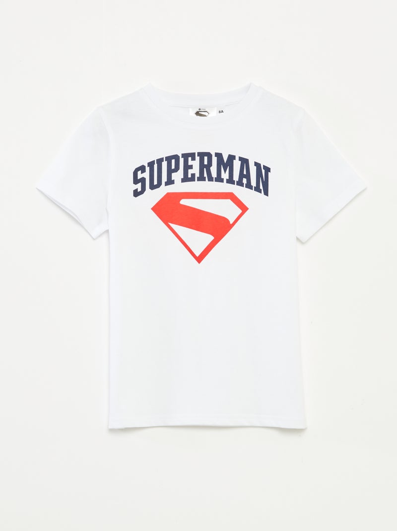 T-shirt 'Superman' 'DC Comics' a maniche corte Bianco - Kiabi