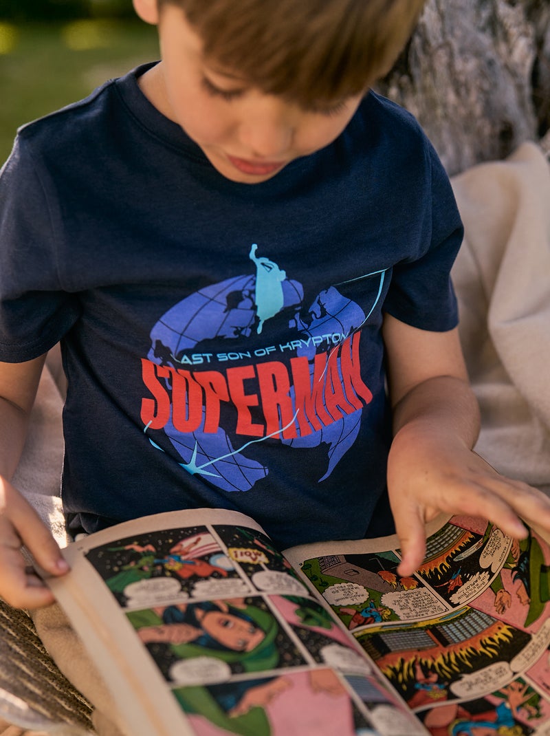T-shirt 'Superman' 'DC Comics' a maniche corte Nero Bambino