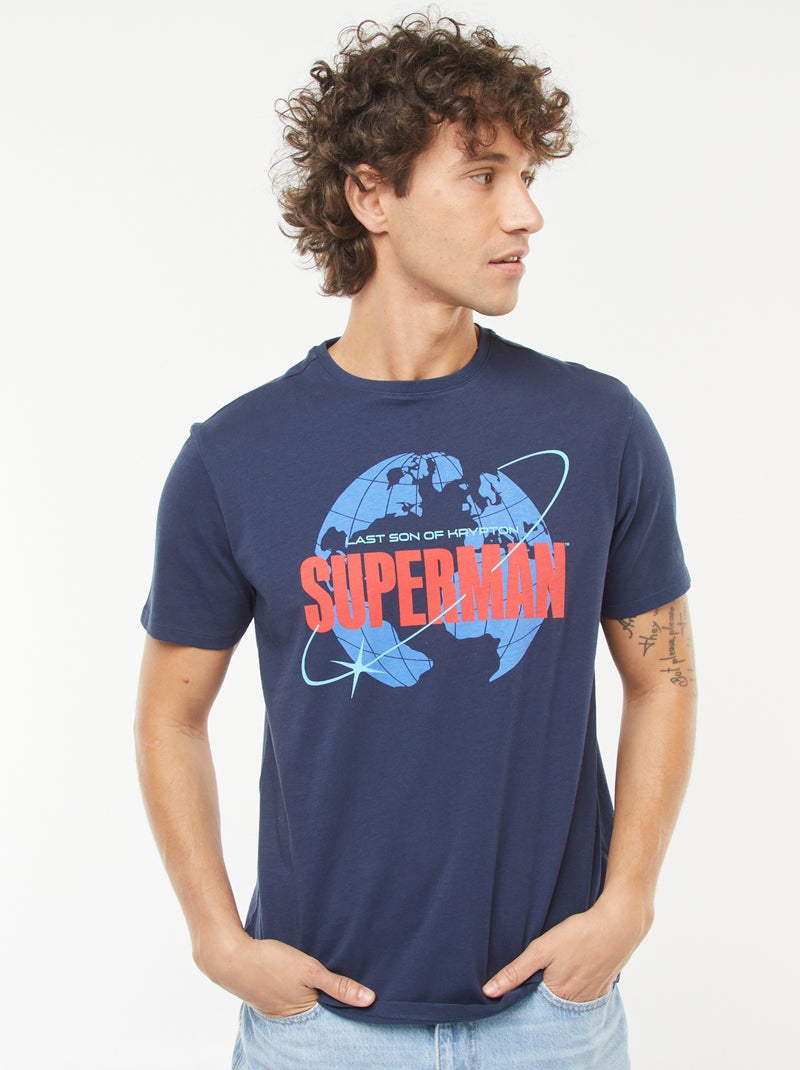 T-shirt 'Superman' 'DC Comics' a maniche corte NERO - Kiabi