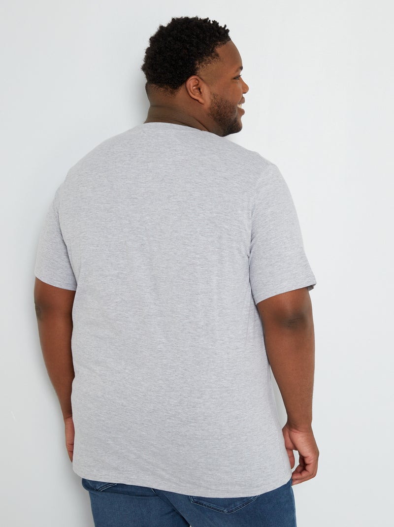 T-shirt 'Superman' in jersey con scollo tondo grigio - Kiabi