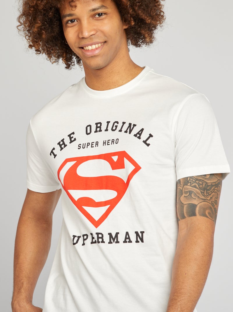 T-shirt 'Superman' 'T-SHIRT 'DC COMICS' - T-shirt 'DC Comics' -' BIANCO - Kiabi