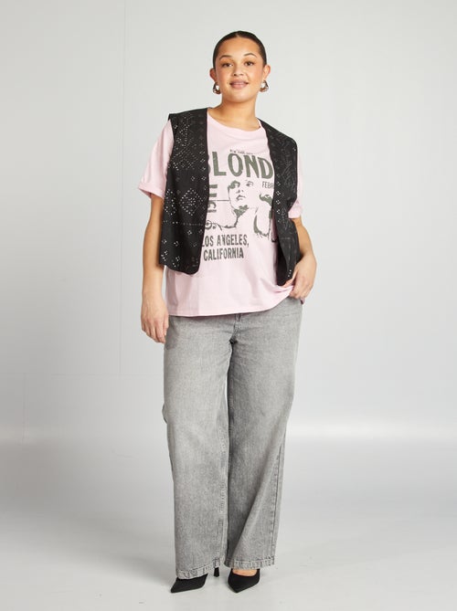 T-shirt t-shirt in jersey a maniche corte - jersey 'T-shirt 'Blondie' in jersey' Maniche t-shirt in jersey a maniche corte - - Kiabi