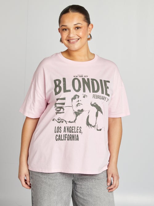 T-shirt t-shirt in jersey a maniche corte - jersey 'T-shirt 'Blondie' in jersey' Maniche t-shirt in jersey a maniche corte - - Kiabi