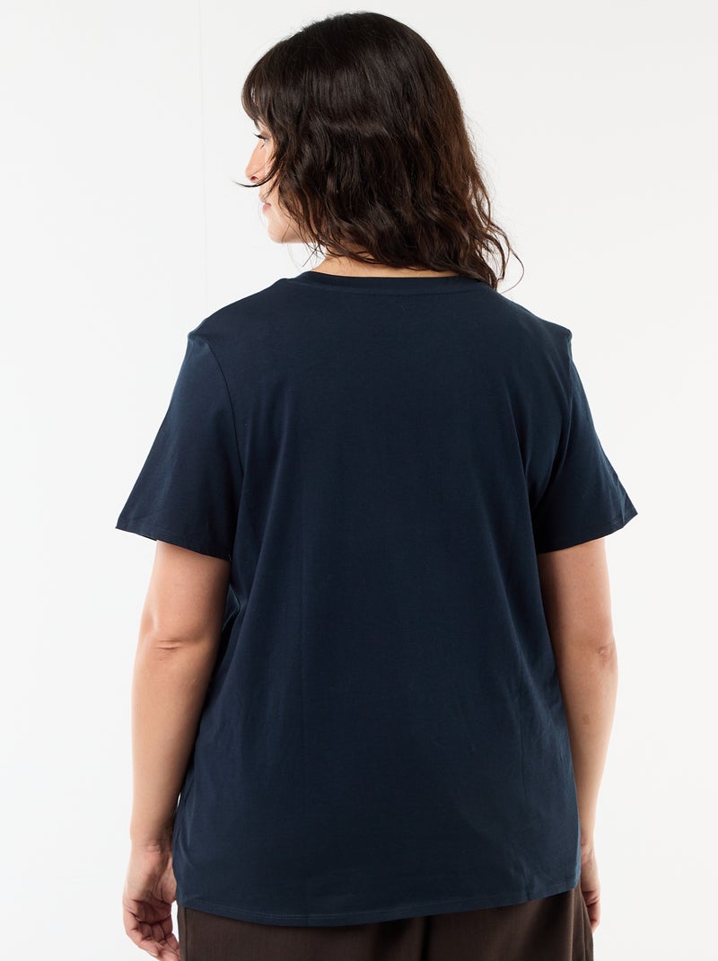 T-shirt t-shirt in jersey a maniche corte - maglia jersey Maniche t-shirt in jersey a maniche corte Blu - Kiabi