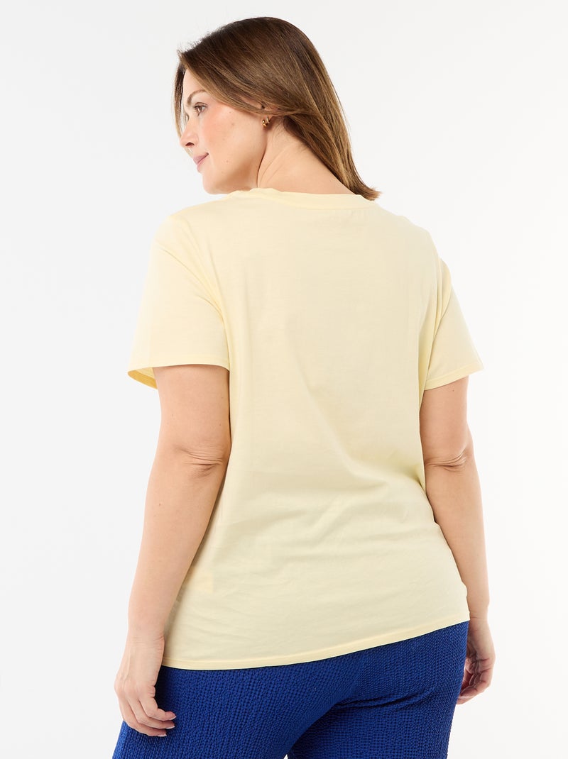 T-shirt t-shirt in jersey a maniche corte - maglia jersey Maniche t-shirt in jersey a maniche corte Giallo - Kiabi