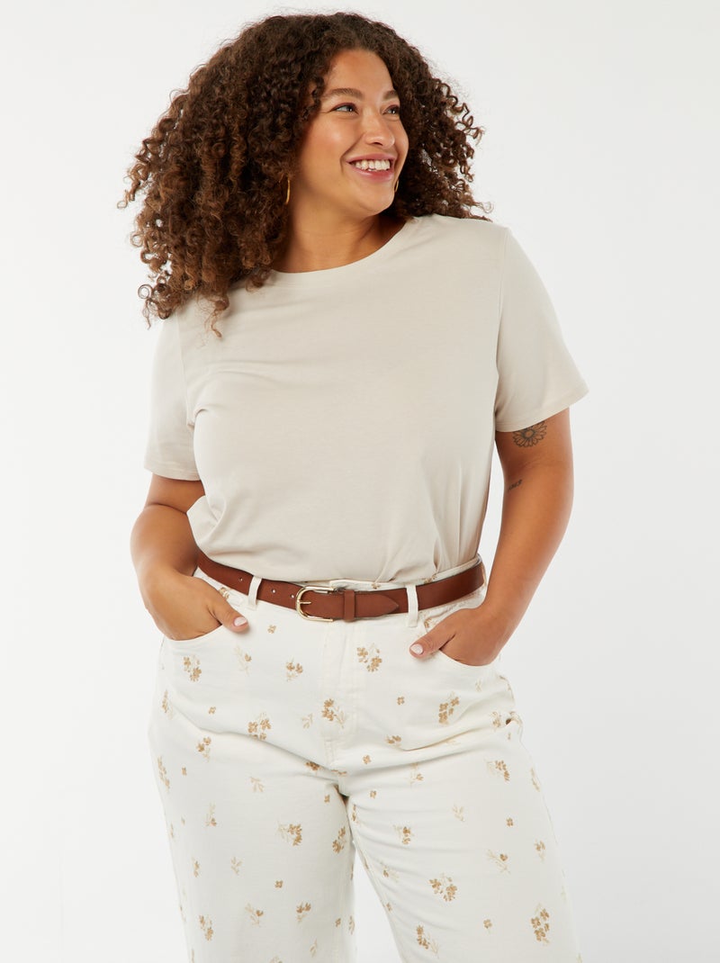 T-shirt t-shirt in jersey a maniche corte - maglia jersey Maniche t-shirt in jersey a maniche corte Grigio - Kiabi