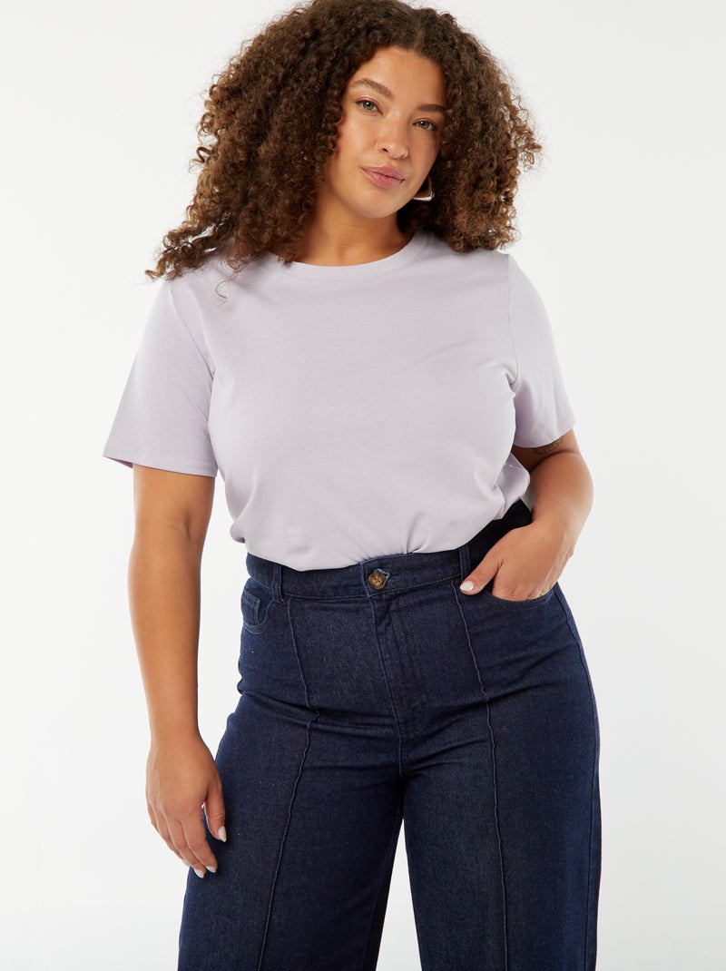 T-shirt t-shirt in jersey a maniche corte - maglia jersey Maniche t-shirt in jersey a maniche corte Rosa - Kiabi