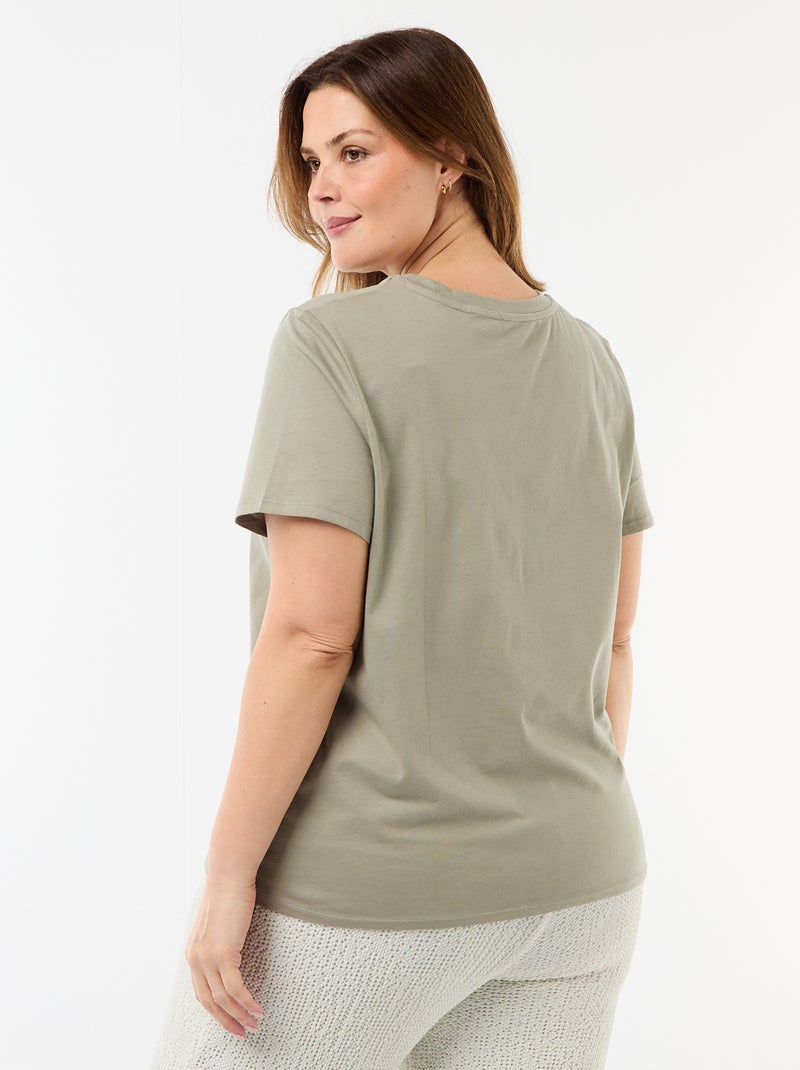 T-shirt t-shirt in jersey a maniche corte - maglia jersey Maniche t-shirt in jersey a maniche corte Verde - Kiabi