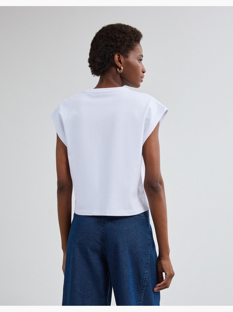 T-shirt tagliata, mo fashion Bianco - Kiabi