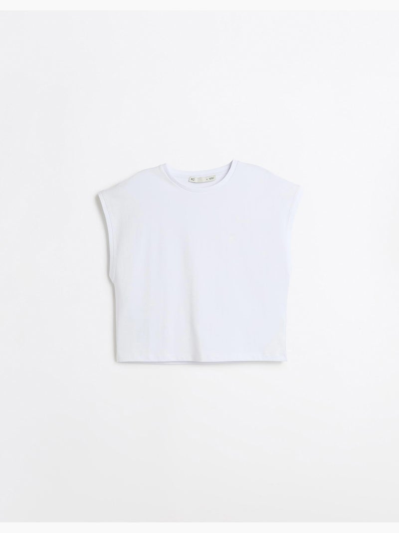 T-shirt tagliata, mo fashion Bianco - Kiabi