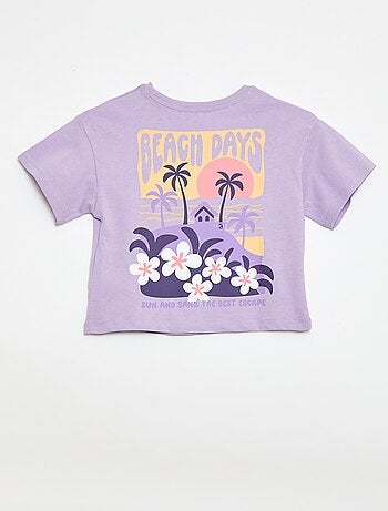 T-shirt taglio ampio con stampa sul retro e sul petto