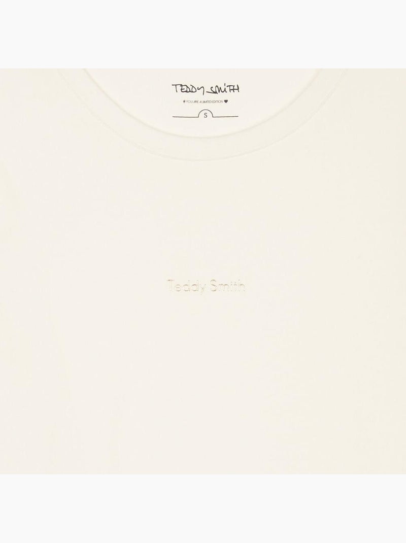 T-shirt Teddy Smith da ragazza, colore Ecru - Kiabi