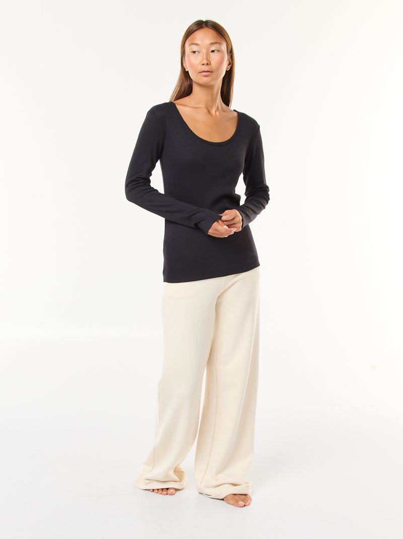 T-shirt termico a maniche lunghe Nero - Kiabi