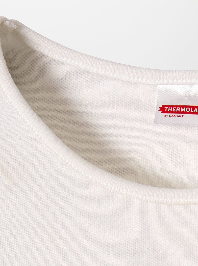 T-shirt termolattile 'Damart' bianco - Kiabi