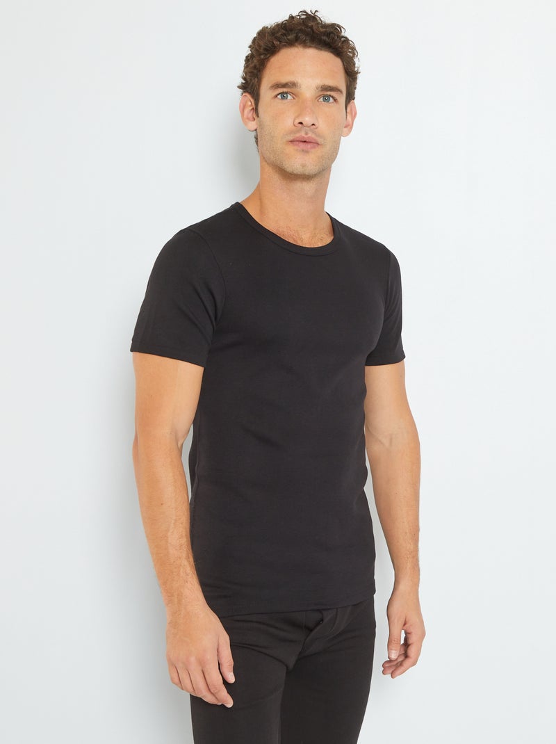 T-shirt termoregolante 'Hekla par Lemahieu' nero - Kiabi