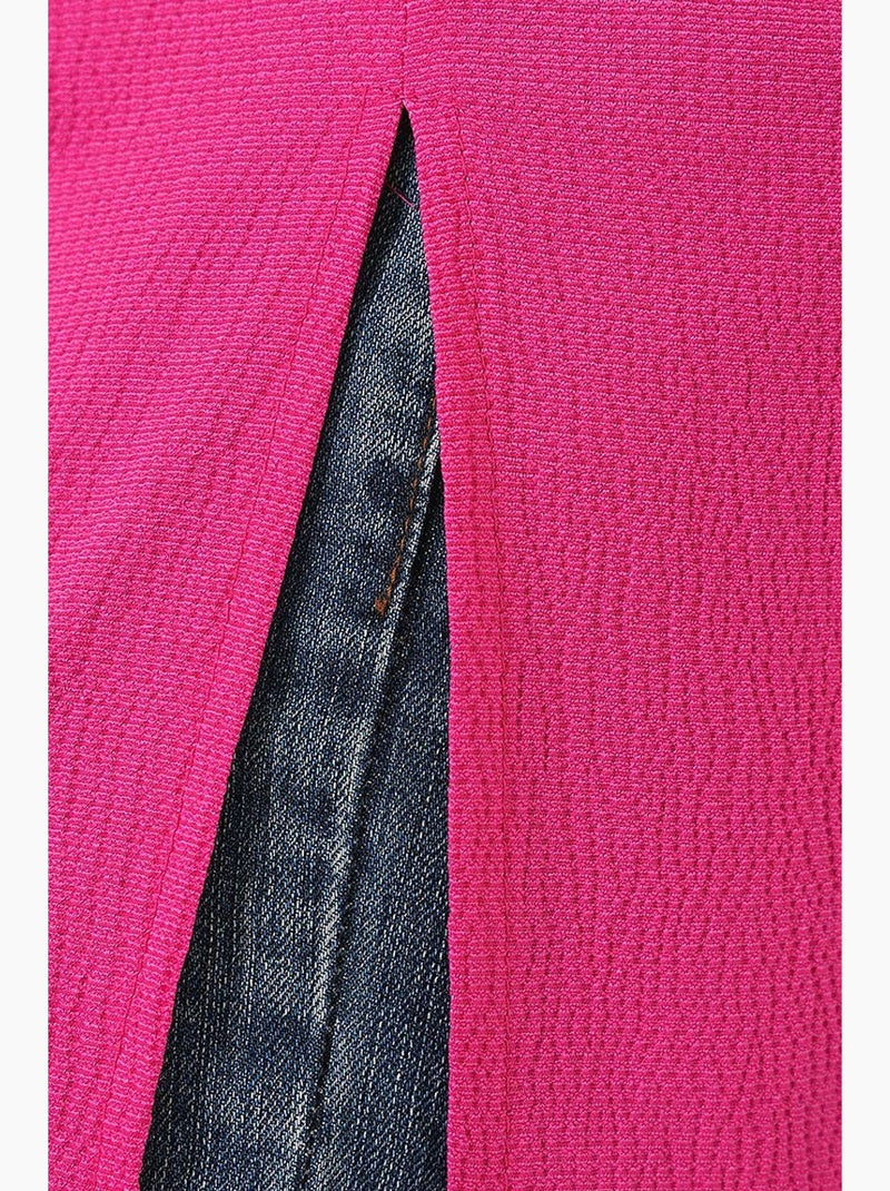 T-shirt testurizzata girocollo a maniche corte bdart Rosa fluo/Solinotes - Kiabi