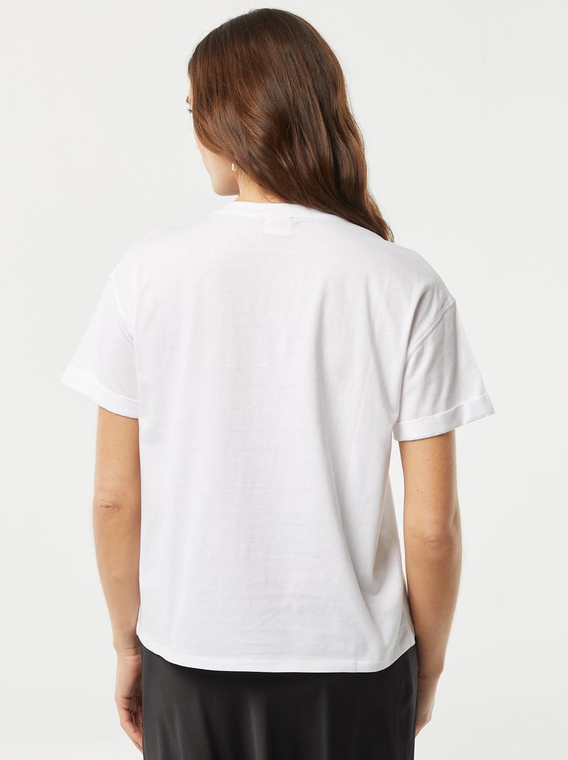 T-shirt 'The Doors' maniche corte BIANCO - Kiabi