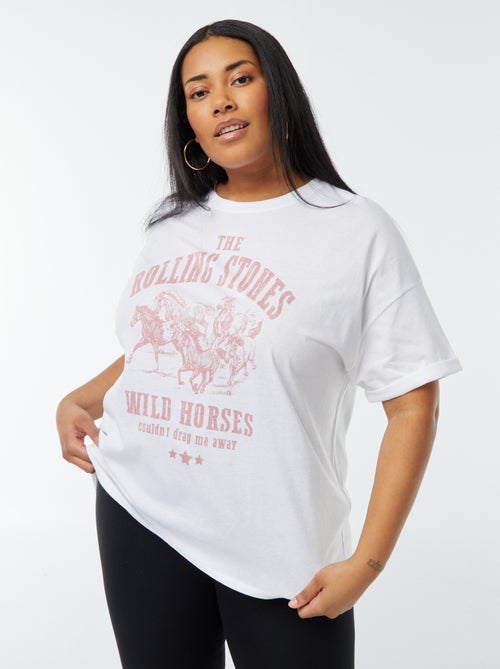 T-shirt 'The Rolling Stones' maniche corte - Kiabi