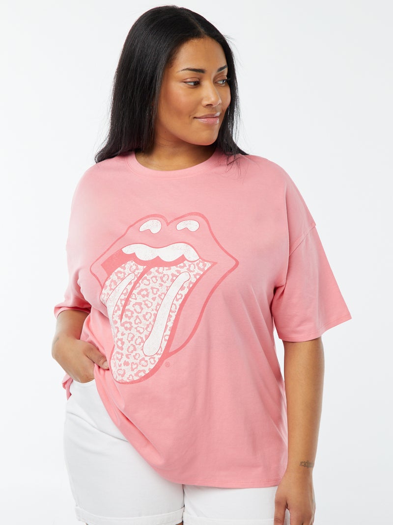 T-shirt 'The Rolling Stones' maniche corte BIANCO - Kiabi