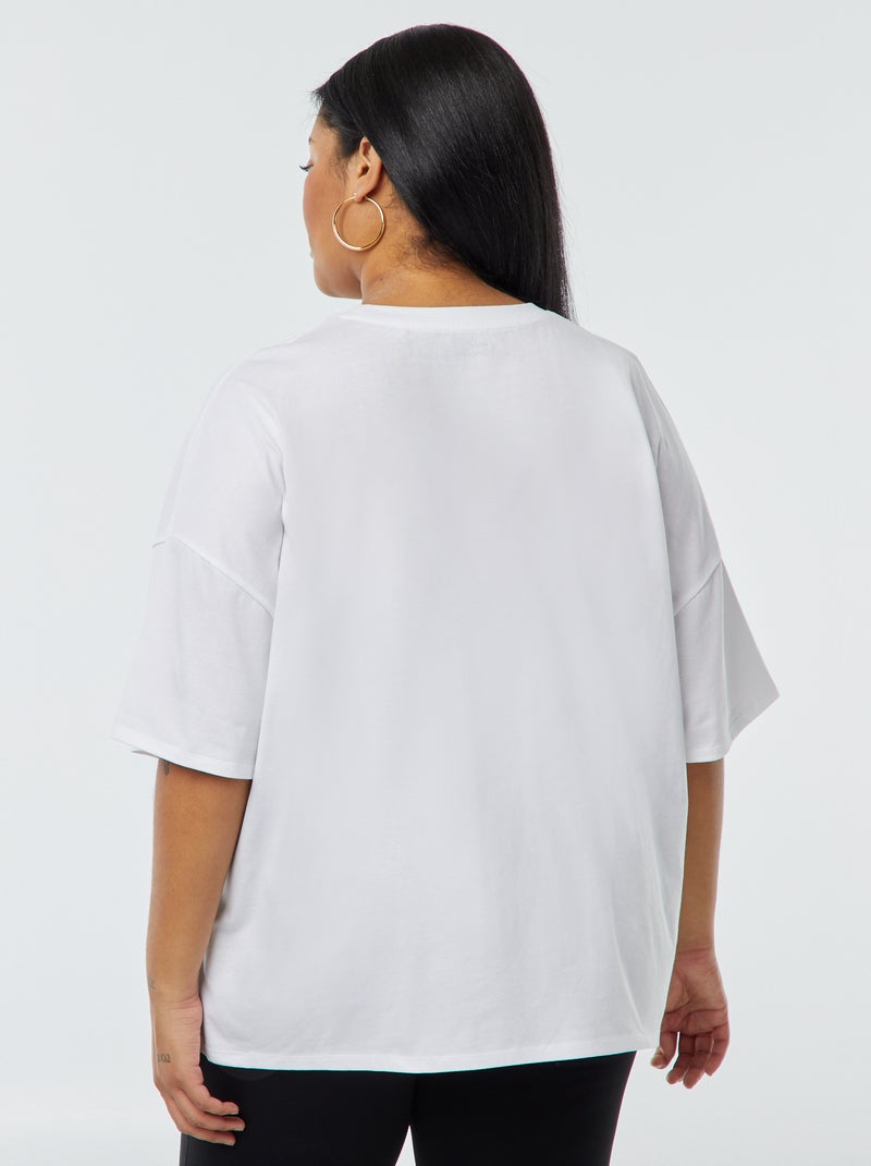 T-shirt 'The Rolling Stones' maniche corte BIANCO - Kiabi