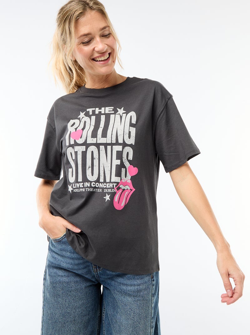 T-shirt 'The Rolling Stones' Nero - Kiabi