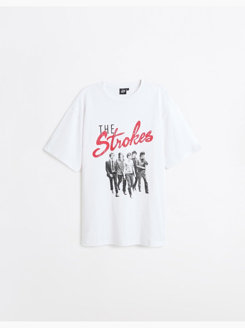 T-shirt The Strokes, MO Fashion Bianco - Kiabi