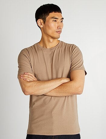 T-shirt tinta unita - Slim fit