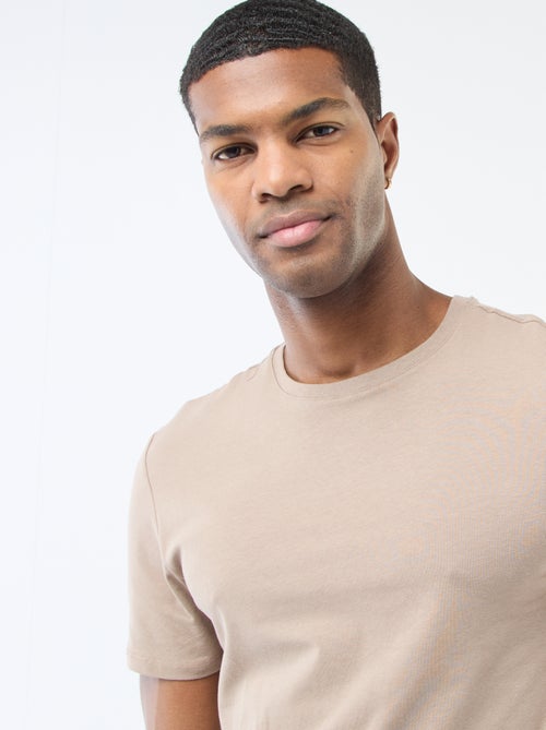 T-shirt tinta unita - Slim fit - Kiabi