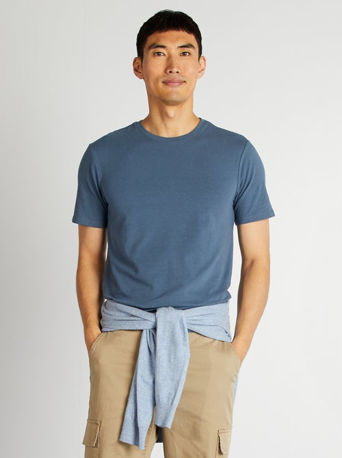 T-shirt tinta unita - Slim fit - Kiabi