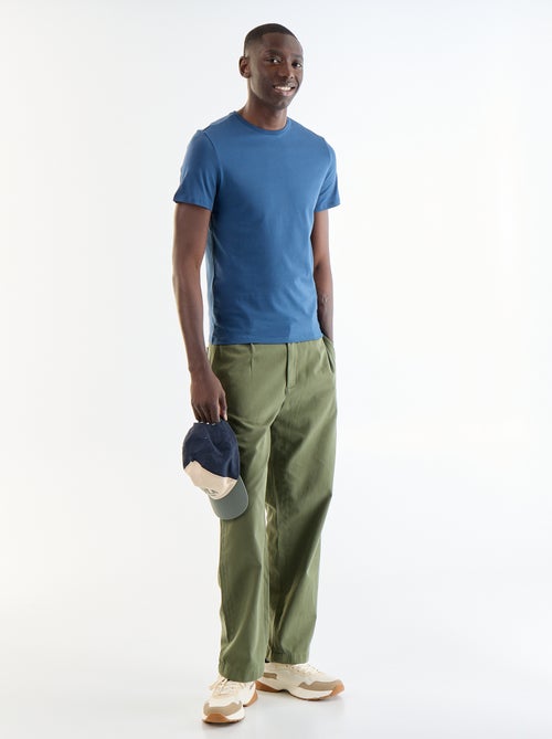 T-shirt tinta unita - Slim fit - Kiabi T-shirt tinta unita - Slim fit - Kiabi