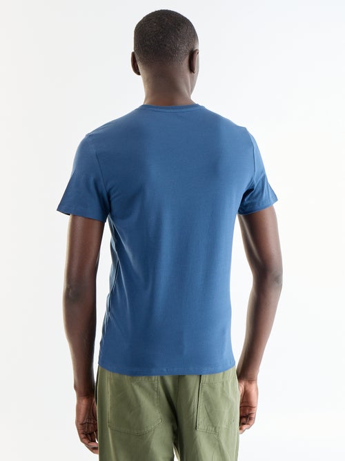 T-shirt tinta unita - Slim fit - Kiabi T-shirt tinta unita - Slim fit - Kiabi