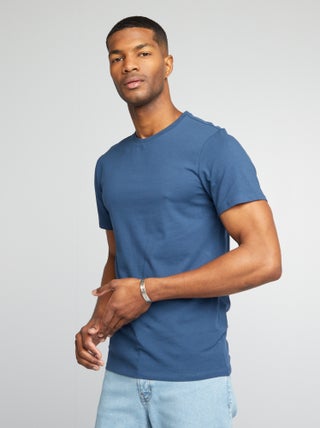 T-shirt tinta unita - Slim fit