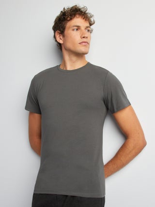 T-shirt tinta unita - Slim fit