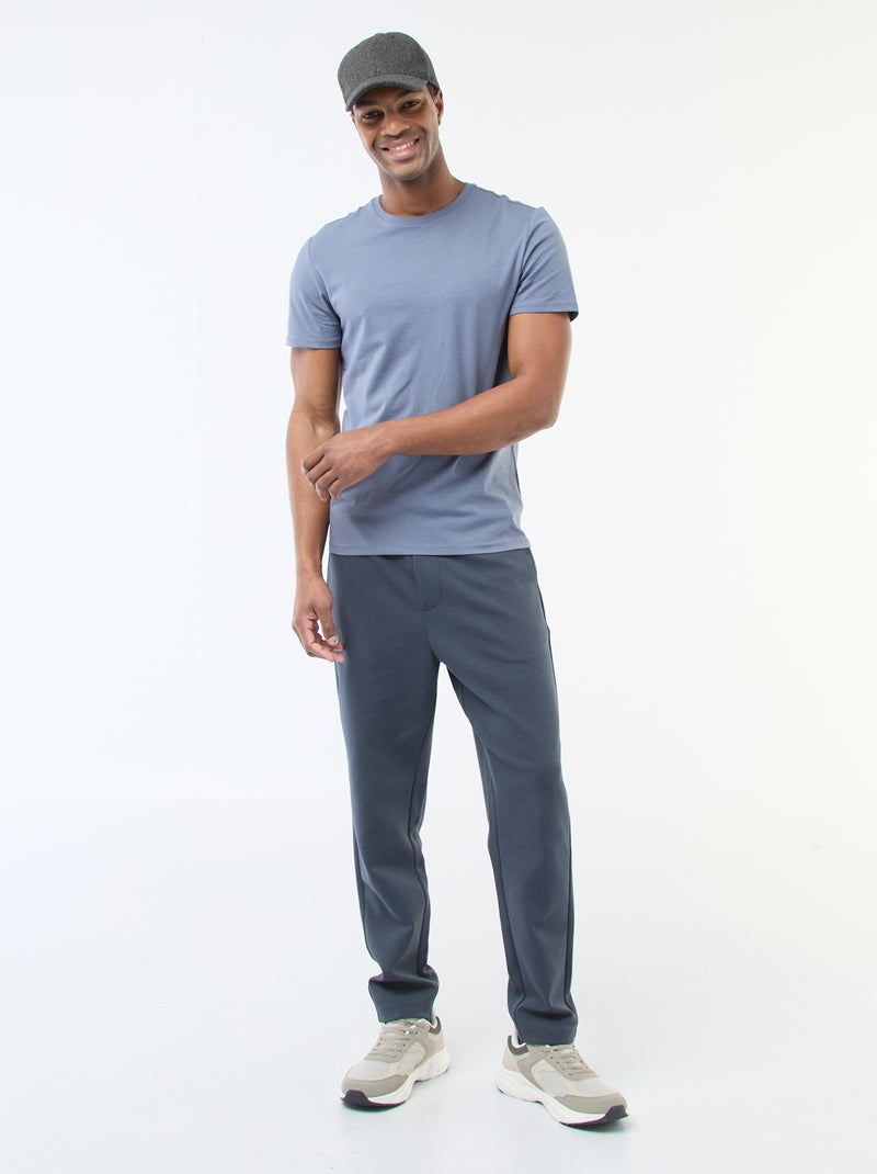 T-shirt tinta unita - Slim fit Grigio - Kiabi