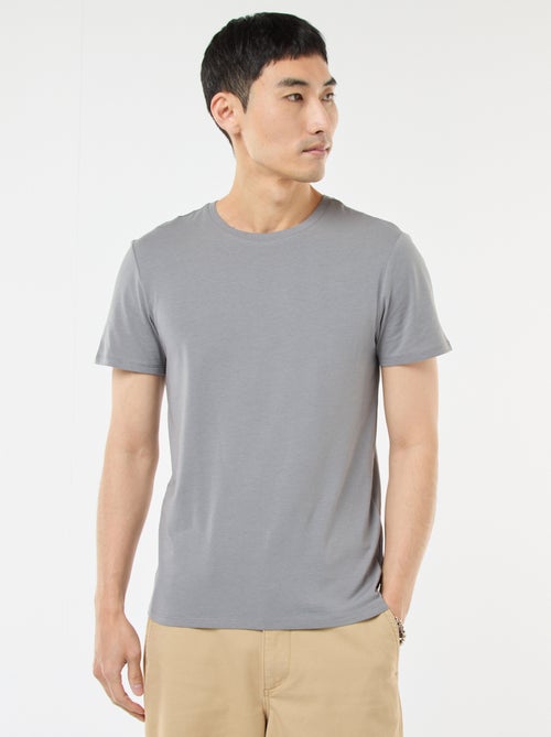 T-shirt tinta unita - Slim fit - Kiabi