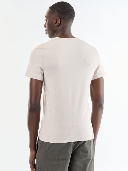 T-shirt tinta unita - Slim fit - Kiabi