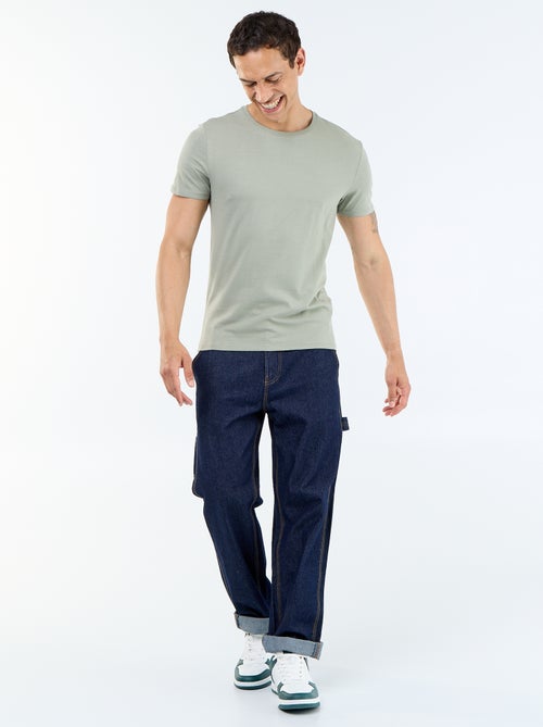 T-shirt tinta unita - Slim fit - Kiabi T-shirt tinta unita - Slim fit - Kiabi